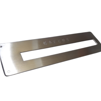 Faca de metal com logotipo CAFCUS